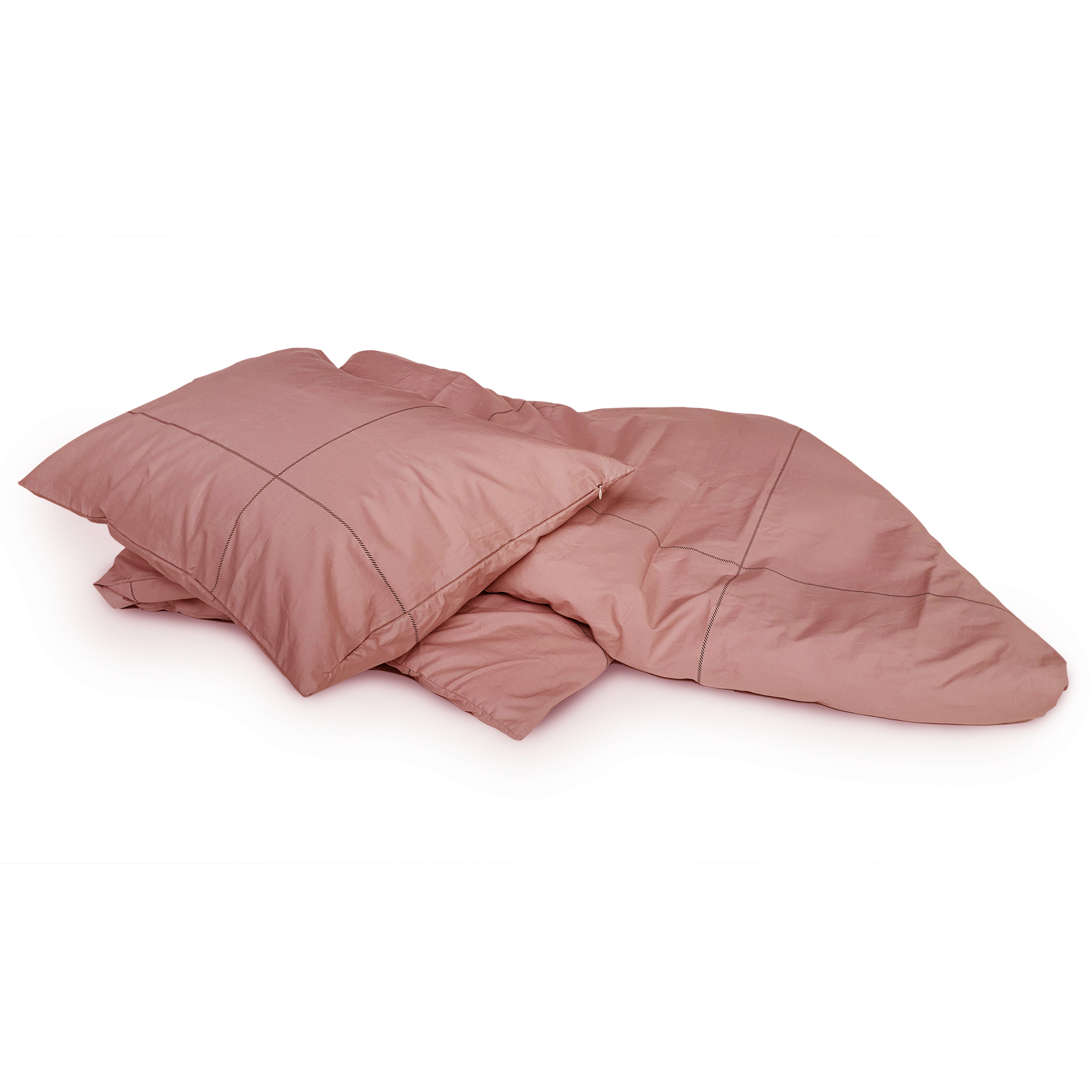 Cottage Duvet Cover Ash Pink Ihanna, Duvet Cover With Zip Fastening