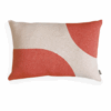 Bogar cushion, coral/beige